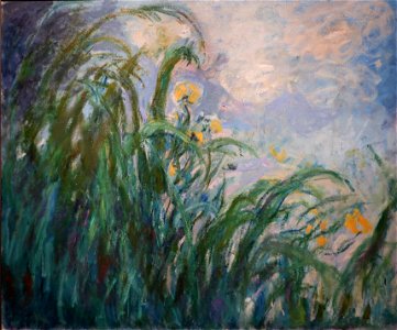 Yellow Irises by Claude Monet, Musée Marmottan Monet. Free illustration for personal and commercial use.