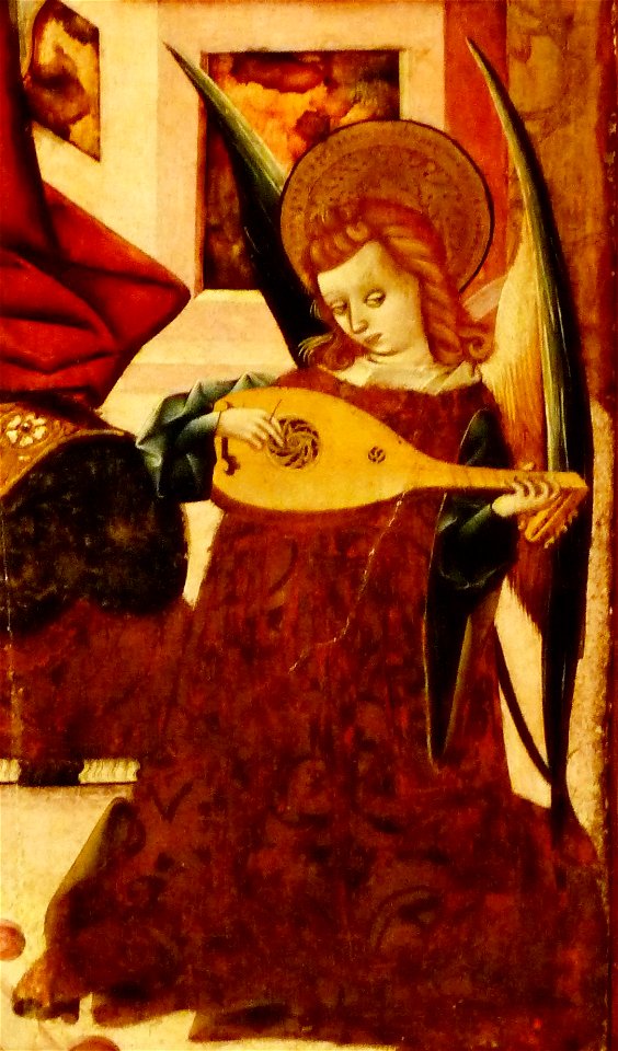 Zaragoza - Museo - María, Reina de los Cielos - Ángel laúd