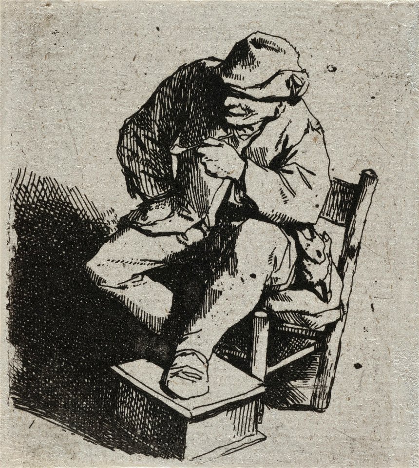 Zittende man met pijp, NL-HlmNHA 53010052