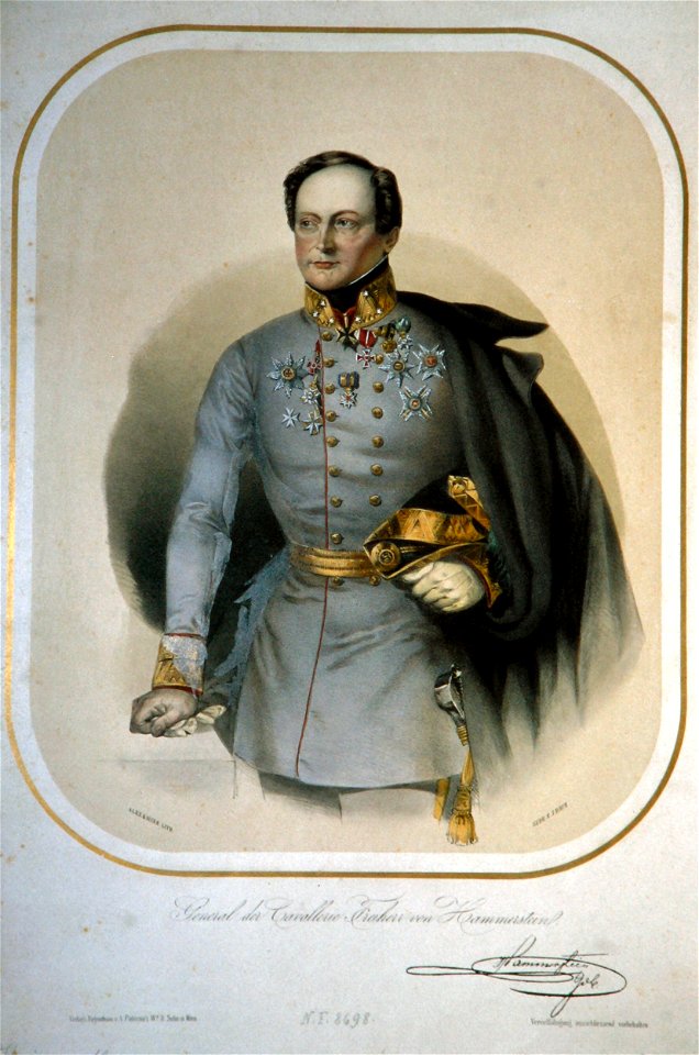 Wilhelm von Hammerstein Litho