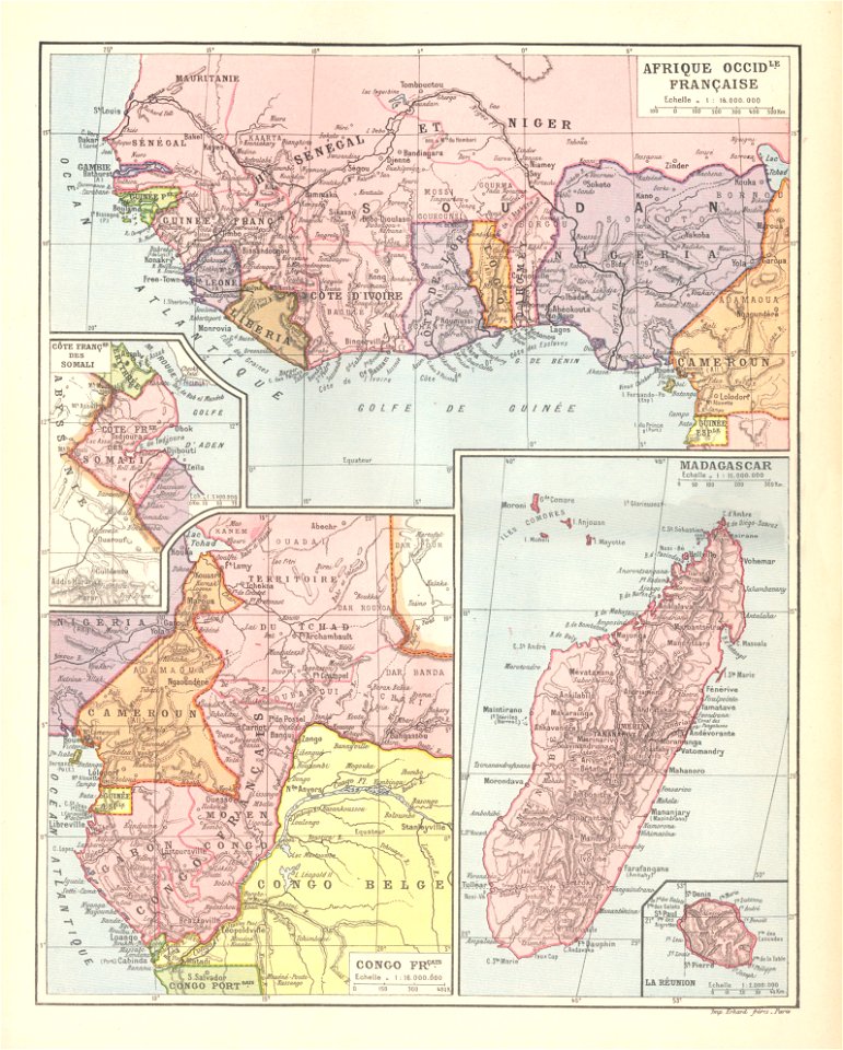 monprof carte afrique occid