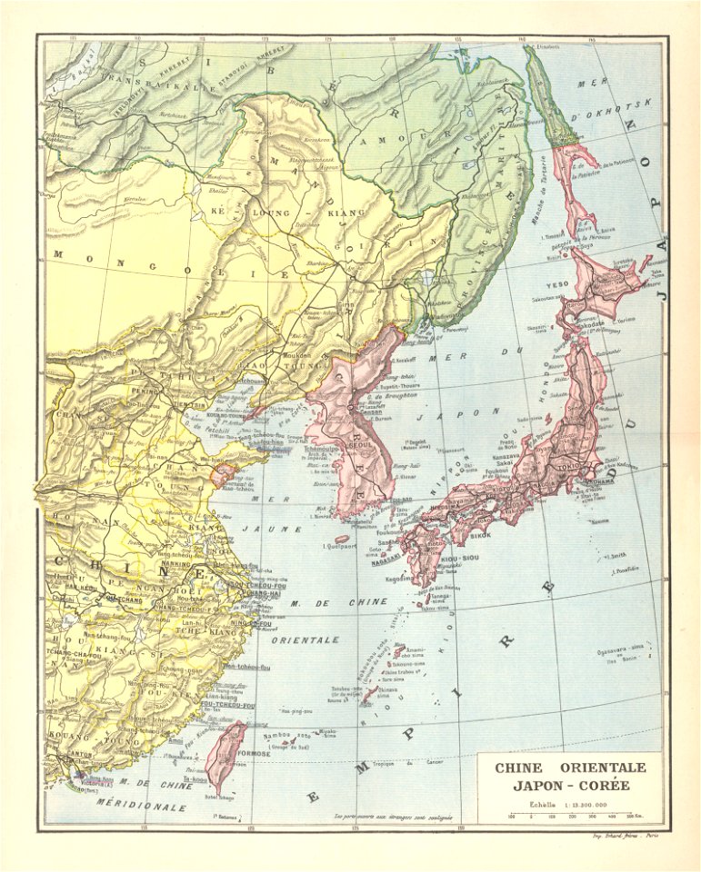 monprof carte chine japon
