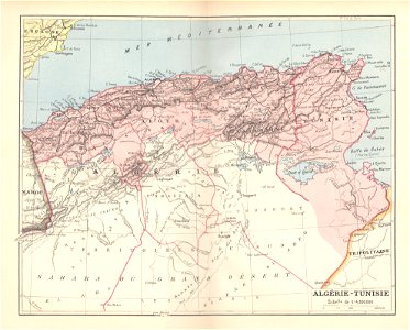 monprof carte algerietunisie