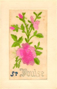 cpa brodée 2