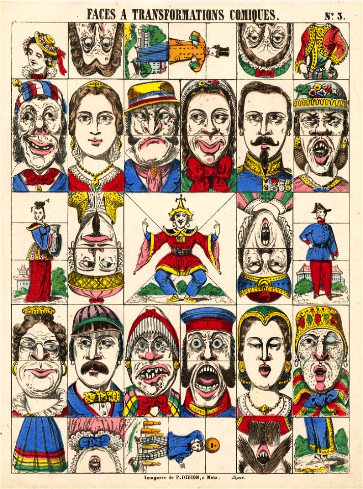 Faces à transformations comiques