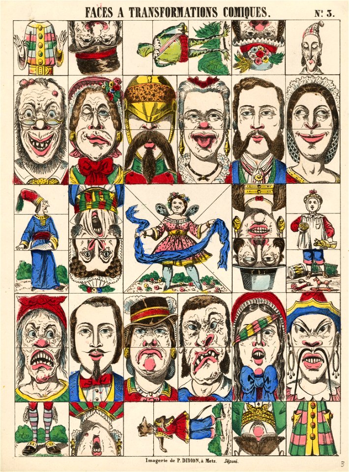 Faces à transformations comiques