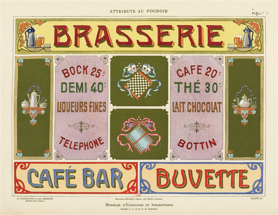 Modèles d'enseignes (Gallica BNF)