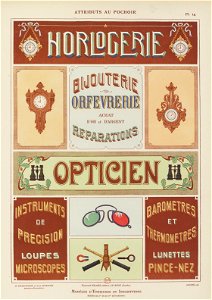 Modèles d'enseignes (Gallica BNF)