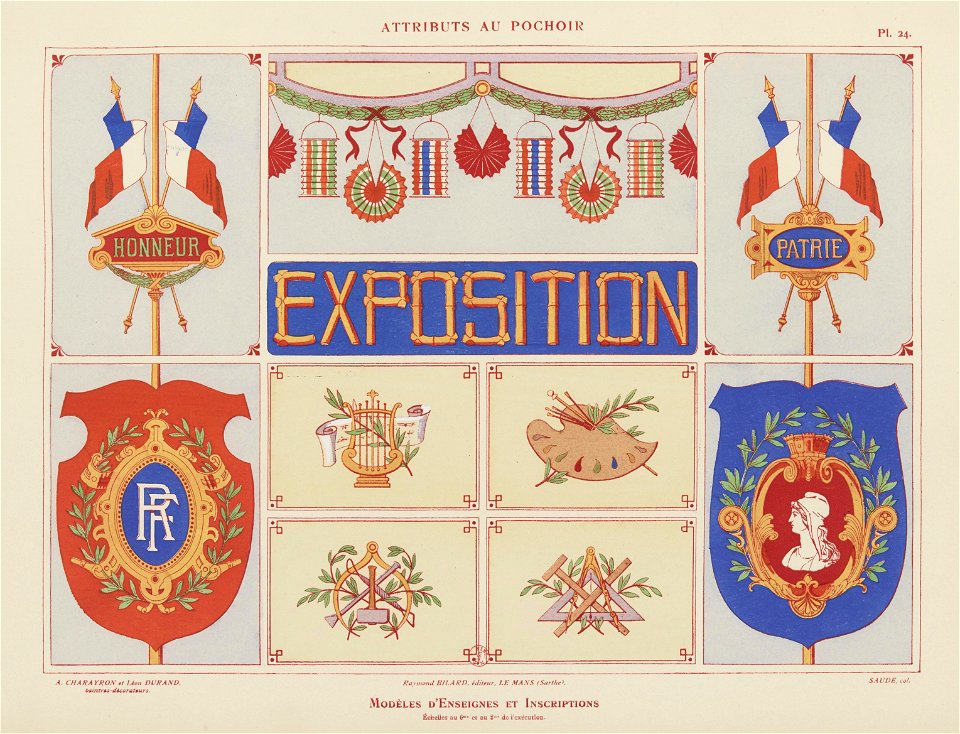 Modèles d'enseignes (Gallica BNF)