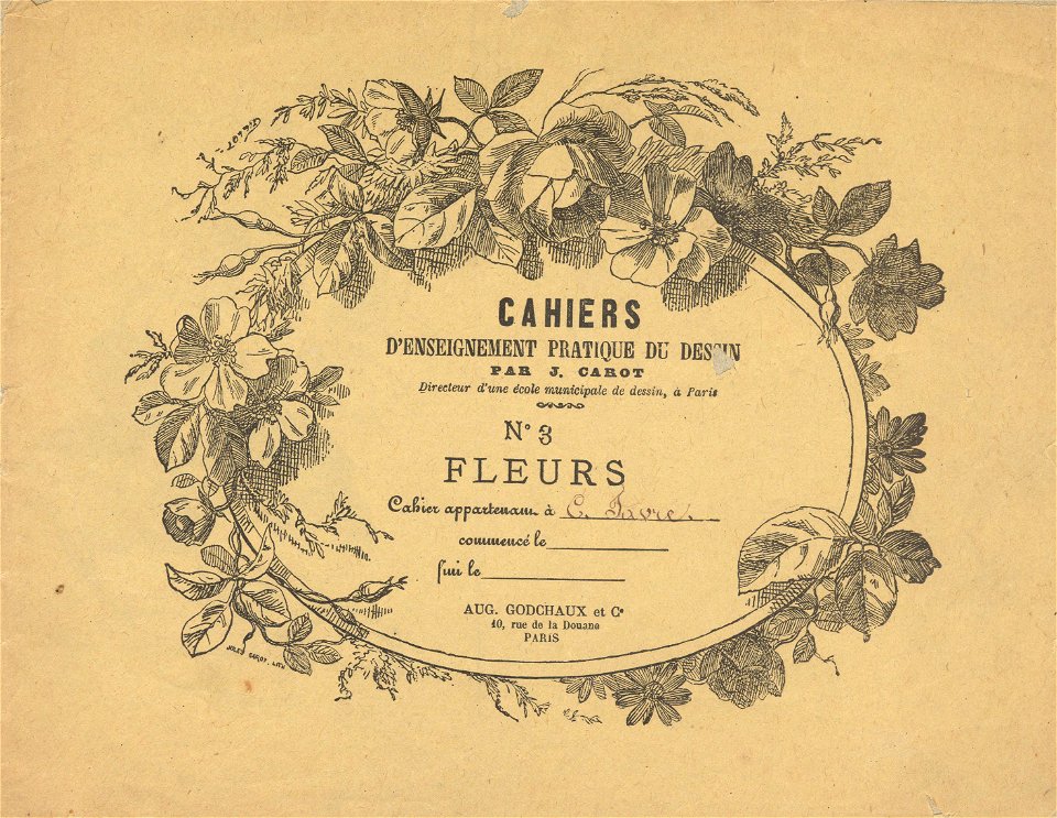 cahier n3 fleurs p0