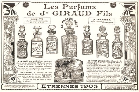 giraud parfums. Free illustration for personal and commercial use.