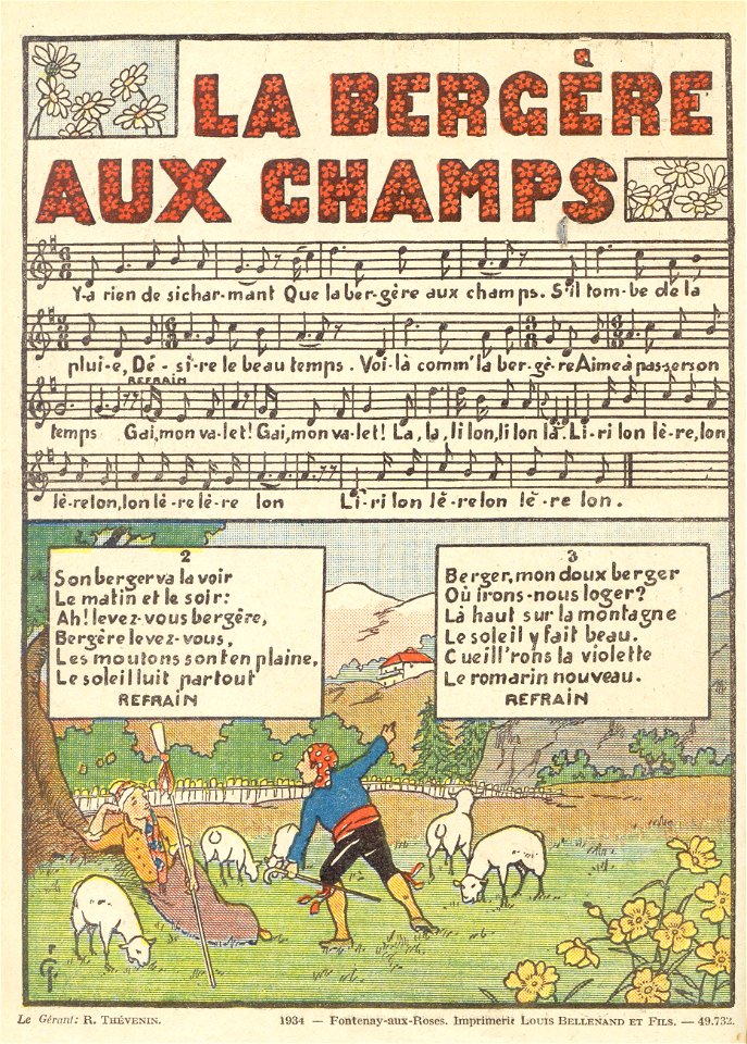 La bergère aux champs