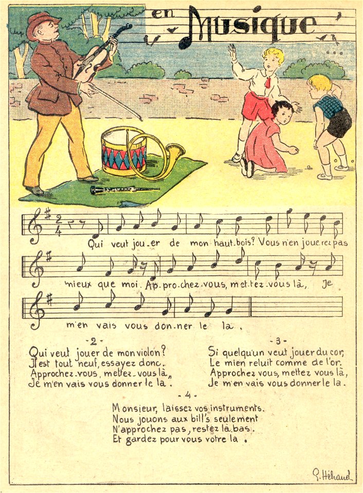 en musique