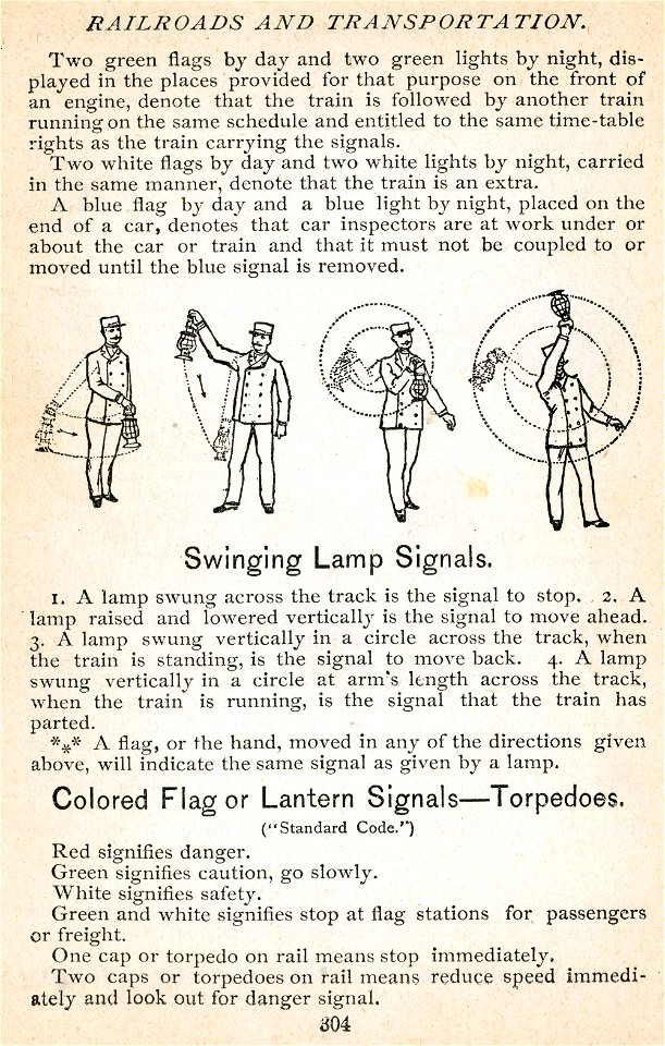 Swinging Lamp Signals. Free illustration for personal and commercial use.