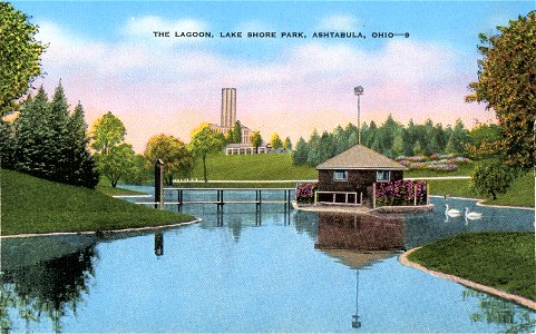 The Lagoon, Lake Shore Park. Free illustration for personal and commercial use.