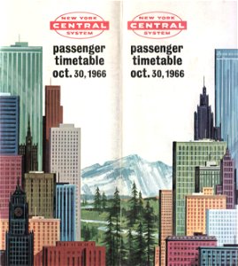 New York Central Timetable 1966