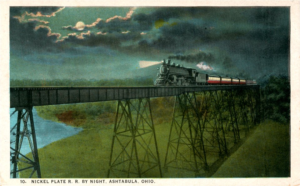 Nickel Plate R.R. By Night