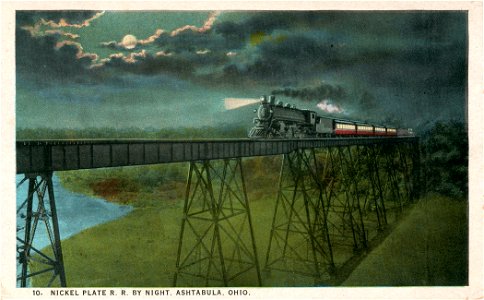Nickel Plate R.R. By Night
