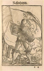 Wapen 1545 Rosenheym (gemeint ist wahrscheinlich Rosheim im Elsass)
