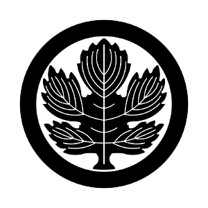 Japanese crest Abe Kajinoha(White background)_1600-1600