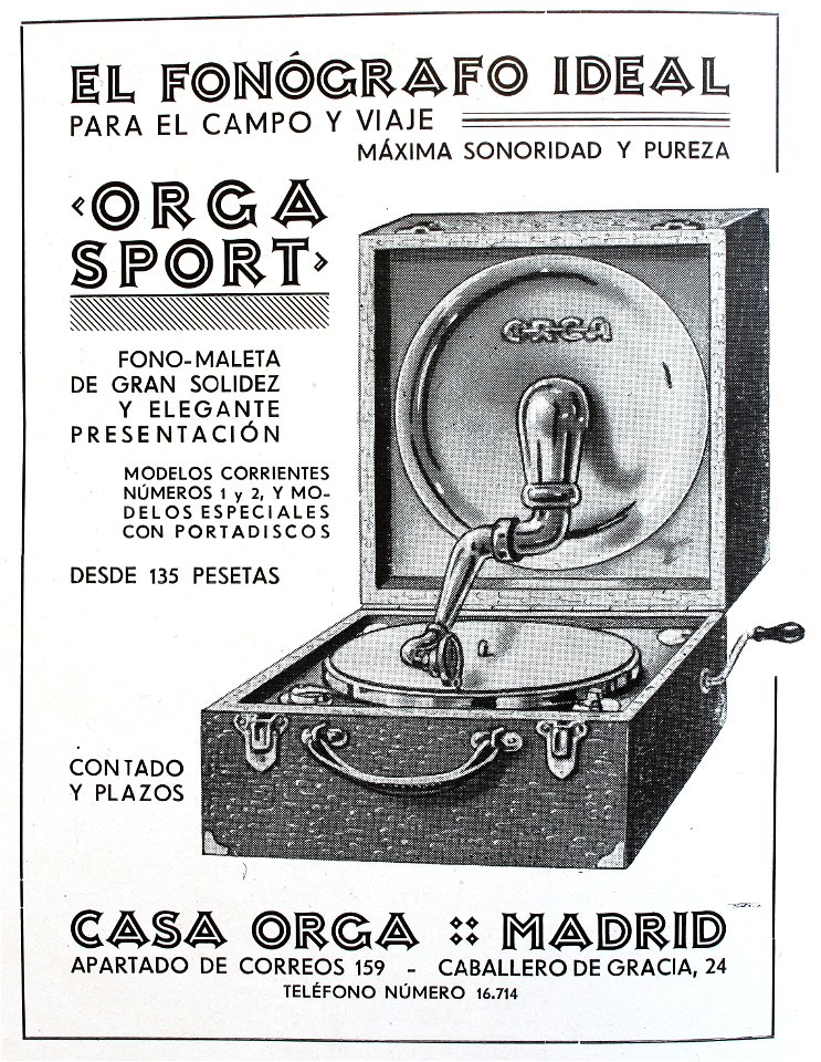 "El fonógrafo ideal..."