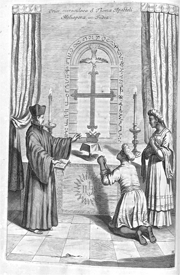 "Crux miraculosa S. Thomae Apostoli Meliaporae in India"