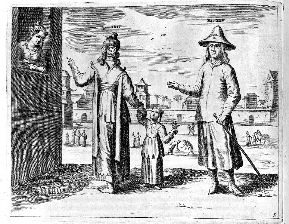 "Habitus mulierum regni Tangucichi; Habitus foeminae prope Cuthi urbem regni Necbal; Habitus regni Necbal"