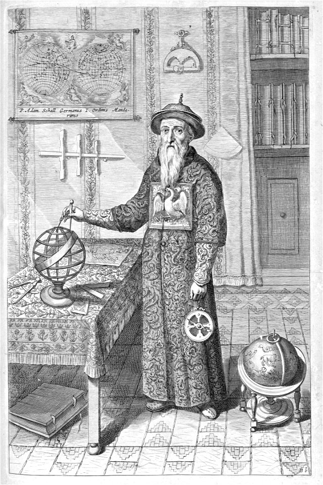 "P. Adam Schall Germanus I. Ordinis Mandarinus"