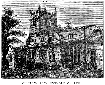 128 - Clifton-upon-Dunsmore Church. Free illustration for personal and commercial use.