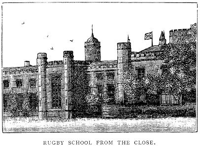 032 - Rugby School from the Close. Free illustration for personal and commercial use.