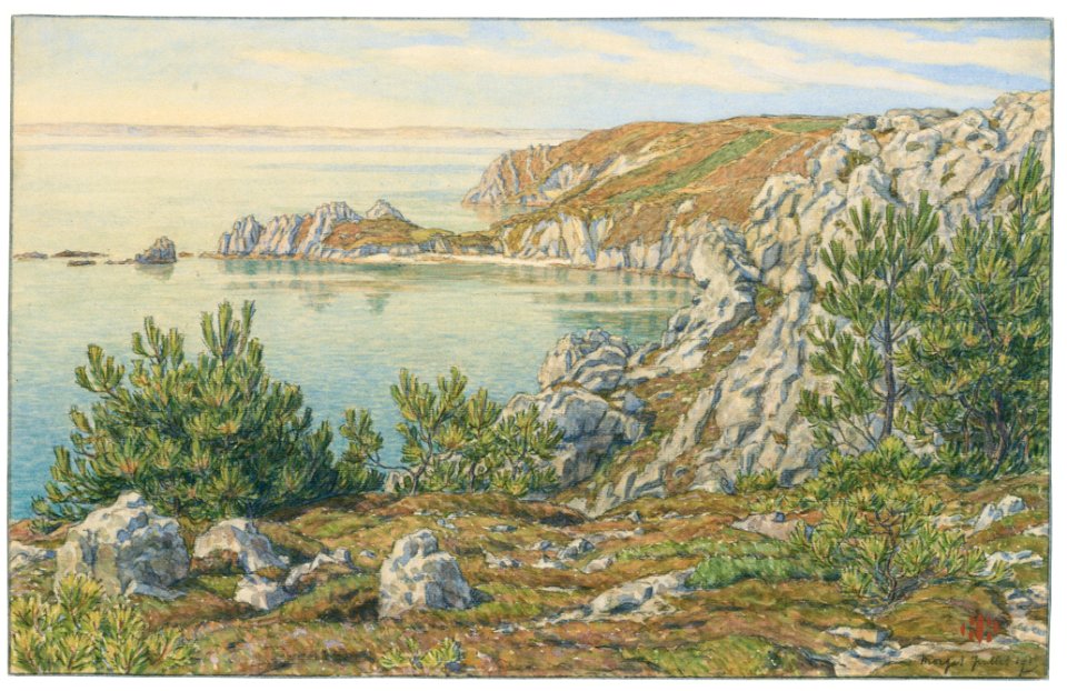Henri Rivière – Morgat, juillet 1903 [from Maître français de l ukiyo-e Henri Rivière]