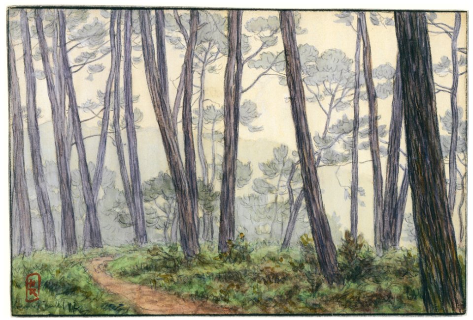 Henri Rivière – Loguivy, juillet 1897 [from Maître français de l ukiyo-e Henri Rivière]
