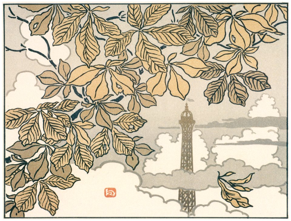 Henri Rivière – Frontispice [from Maître français de l ukiyo-e Henri Rivière]