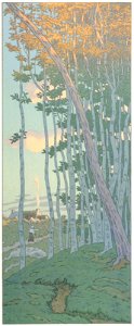 Henri Rivière – « La Féerie des heures » Les Derniers rayons [from Maître français de l ukiyo-e Henri Rivière]