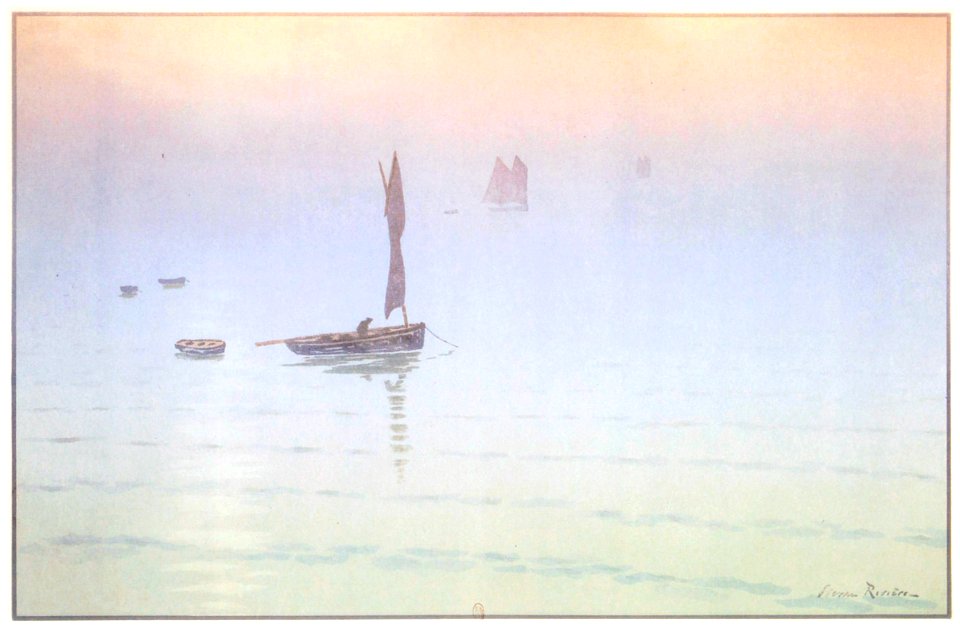 Henri Rivière – « Le Beau Pays de Bretagne » Brume en mer [from Maître français de l ukiyo-e Henri Rivière]