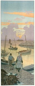 Henri Rivière – « La Féerie des heures » Le Crépuscule [from Maître français de l ukiyo-e Henri Rivière]
