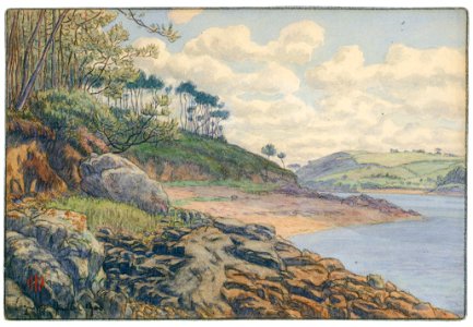 Henri Rivière – Loguivy, juillet 1900 [from Maître français de l ukiyo-e Henri Rivière]