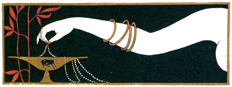 George Barbier – Les Bijoux [from BARBIER COLLECTION II LES CHANSONS DE BILITIS]. Free illustration for personal and commercial use.