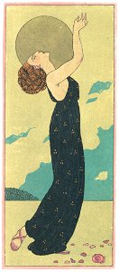 George Barbier – Les Mystères [from BARBIER COLLECTION II LES CHANSONS DE BILITIS]. Free illustration for personal and commercial use.