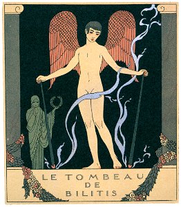 George Barbier – Le Tombeau de Bilitis [from BARBIER COLLECTION II LES CHANSONS DE BILITIS]. Free illustration for personal and commercial use.