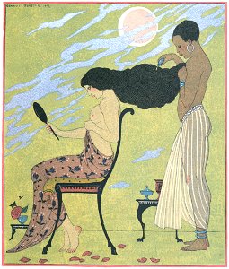 George Barbier – Les Parfums [from BARBIER COLLECTION II LES CHANSONS DE BILITIS]. Free illustration for personal and commercial use.