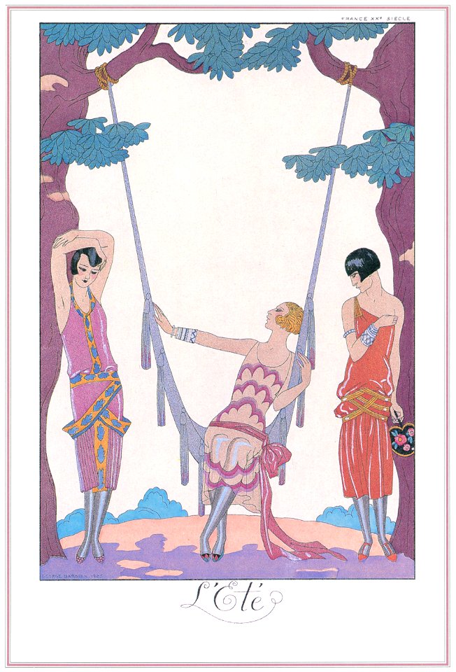 George Barbier – L’Été [from BARBIER COLLECTION I FASHION CALENDAR 1922-1926]