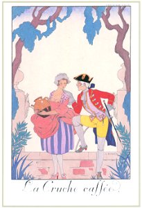 George Barbier – La Cruche cassée [from BARBIER COLLECTION I FASHION CALENDAR 1922-1926]