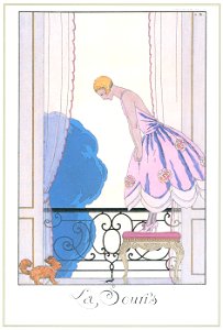 George Barbier – La Souris [from BARBIER COLLECTION I FASHION CALENDAR 1922-1926]. Free illustration for personal and commercial use.
