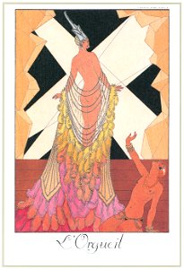 George Barbier – L’Orgueil [from BARBIER COLLECTION I FASHION CALENDAR 1922-1926]. Free illustration for personal and commercial use.