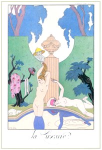 George Barbier – La Luxure [from BARBIER COLLECTION I FASHION CALENDAR 1922-1926]