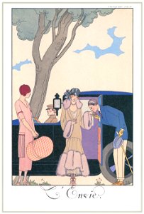 George Barbier – L’Envie [from BARBIER COLLECTION I FASHION CALENDAR 1922-1926]. Free illustration for personal and commercial use.