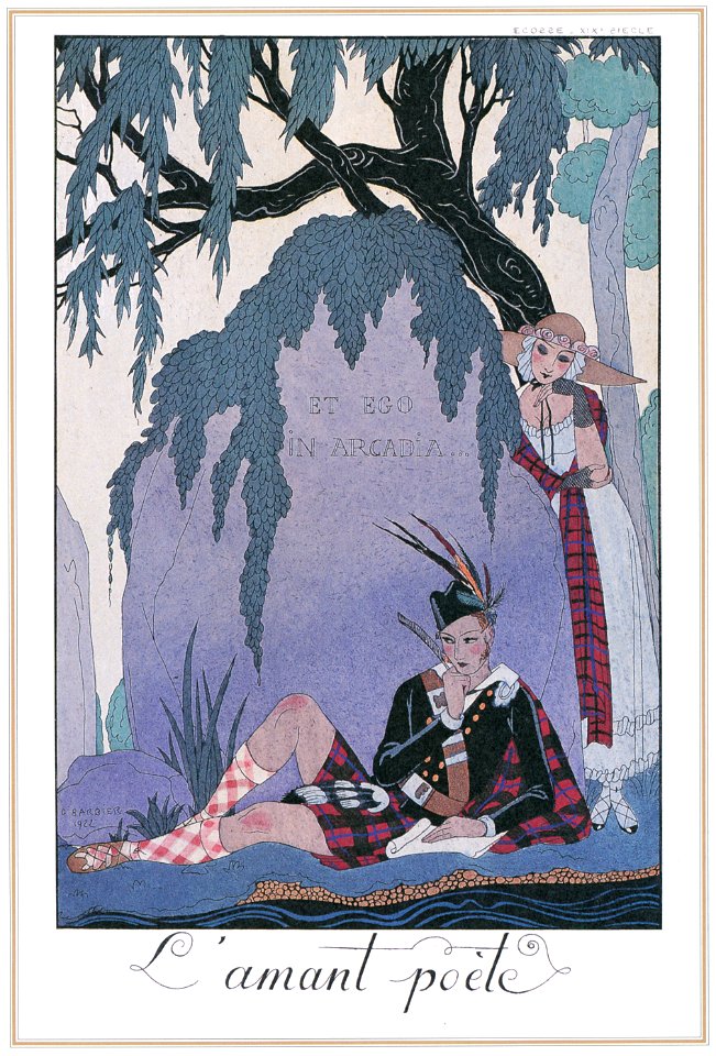 George Barbier – L’Amant Poète [from BARBIER COLLECTION I FASHION CALENDAR 1922-1926]