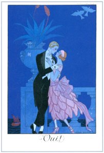 George Barbier – Oui! [from BARBIER COLLECTION I FASHION CALENDAR 1922-1926]