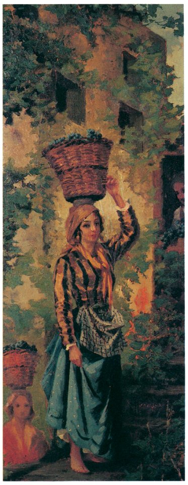 Kiyohara Tama – A Girl Picking Grapes [from Tama Eleonora Ragusa]